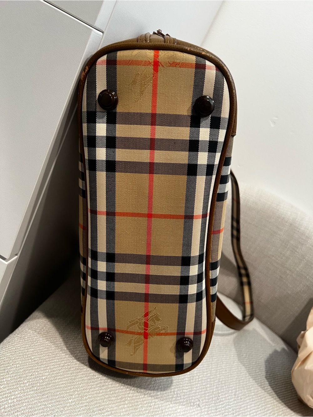 Vintage Burberry Nova Check Shoulder Purse and Wallet Set - Picture 9 of 16